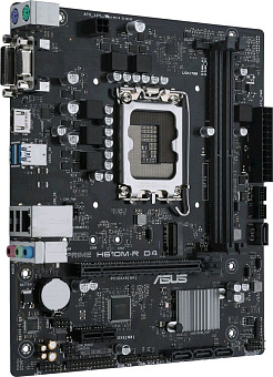 Материнская плата Socket-1700 ASUS PRIME H610M-R D4-SI (H610) 2*DDR4 1*PCI-Ex16 1*PCI-Ex1 M.2 HDMI VGA DVI mATX