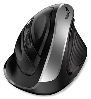 Мышь беспроводная Genius Vertical Ergonomic Silent Ergo 8250S Silver-Gray