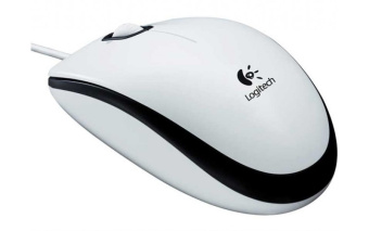 Мышь проводная Logitech M100 Optical USB White