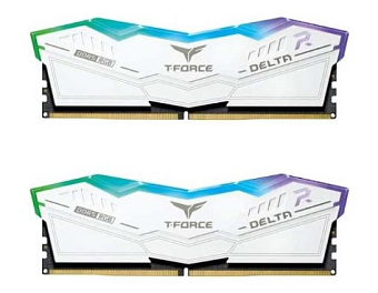 Модуль памяти DDR5 32Gb 5600MHz TEAMGROUP T-Force Delta RGB White (Kit of 2)