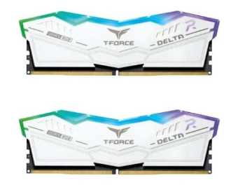 Модуль памяти DDR5 32Gb 5600MHz TEAMGROUP T-Force Delta RGB White (Kit of 2)