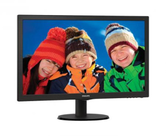 Монитор 23" PHILIPS 233V5LSB/00/01/62 black (1920x1080, 5ms, DVI)