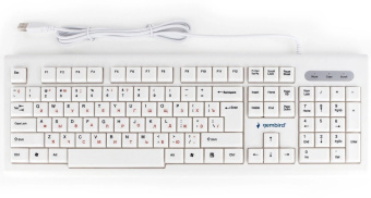 Клавиатура проводная Gembird KB-8354U White
