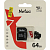 Карта памяти microSD 64Gb Netac P500 Eco Class 10, без SD адаптера