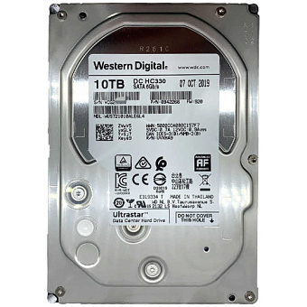 Жесткий диск SATA 10Tb WD Ultrastar DC HC330 7200rpm 256Mb SATA-3