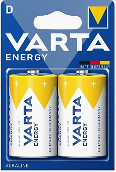 Элемент питания LR20 (D), 2шт, Varta Energy BL2 Alkaline