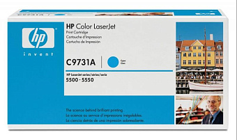 Картридж лазерный HP 645A (C9731A) для HP 5500/5550, 12000 стр. голубой