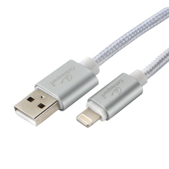 Кабель USB-A < - > Lightning, 3.0м, Cablexpert, серия Ultra, блистер, серебристый