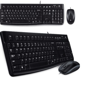 Комплект проводной (клавиатура+мышь) Logitech MK120 Desktop USB Black