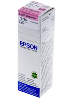 Картридж струйный EPSON T6736 для Epson L800/L805 светло-пурпурный (замена для 044998)