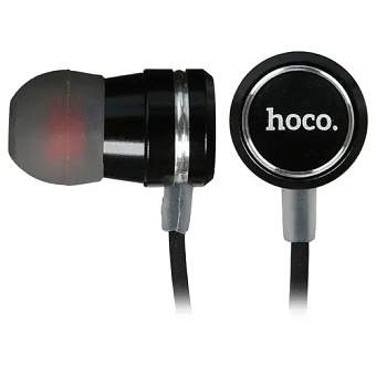 Наушники проводные HOCO M16 (микрофон, вставные) черный