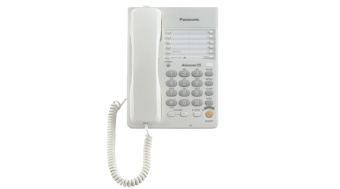 Телефон проводной Panasonic KX-TS 2363 RUW (спикерфон, белый)