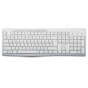 Клавиатура проводная Gembird KB-8430M White