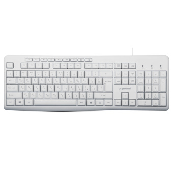Клавиатура проводная Gembird KB-8430M White