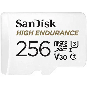 Карта памяти microSD 256Gb SanDiSk Class 10 Ultra UHS-I U3 V30 High Endurance Video Monitoring Cards