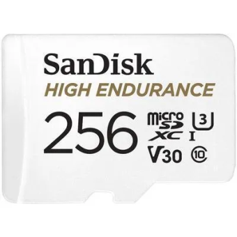 Карта памяти microSD 256Gb SanDiSk Class 10 Ultra UHS-I U3 V30 High Endurance Video Monitoring Cards
