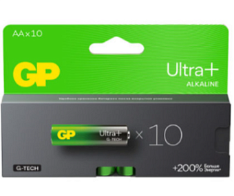 Элемент питания AA, 1.5V, 10шт, GP Ultra Plus Alkaline