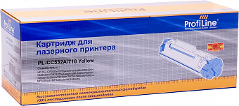 Картридж лазерный ProfiLine для HP CC532A, желтый