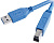 Кабель USB3.0 Am < - > Bm  1.8м, Cablexpert, экран, синий