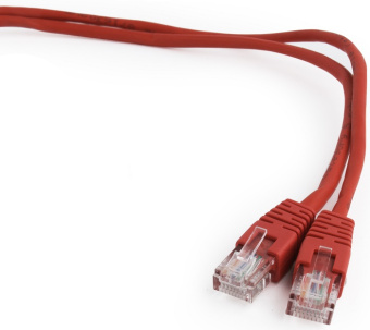 Кабель патч-корд Patch cord кат.5e  2.0м, Cablexpert, многожильный, красный