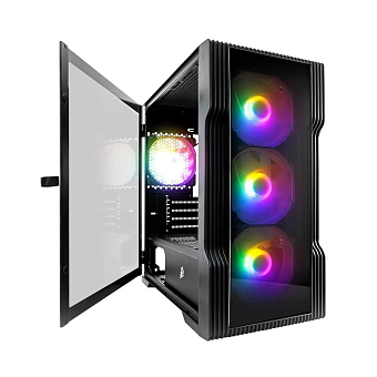 Корпус 1STPLAYER TRILOBITE T3-G FRGB mATX Black