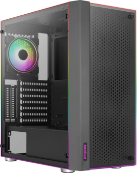 Корпус Aerocool Skribble-G-BK-v1 (MidiTower, USB3.0, ATX, без БП) Black