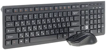 Комплект беспроводной (клавиатура+мышь) Defender Columbia C-775 Black