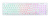 Клавиатура проводная Oklick 420MRL Slim Rainbow Led White