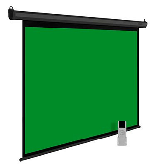 Экран для проектора Cactus 200x200см GreenMotoExpert CS-PSGME-200X200 1:1 настенно-потолочный рулонный