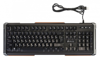 Клавиатура проводная Oklick 717G LED DEATH GAMER Rainbow Led Black