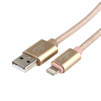 Кабель USB-A < - > Lightning, 1.8м, Cablexpert, серия Ultra, блистер, золотой