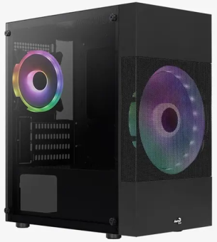 Корпус Aerocool Atomic Lite-G-BK-V2 (MidiTower, USB3.0, mATX, без БП) Black