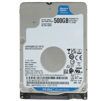 Жесткий диск_2.5" SATA 500Gb WD Blue 5400rpm 128Mb SATA-3