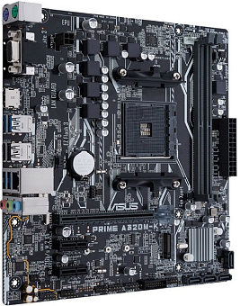 Материнская плата Socket AM4 ASUS PRIME A320M-K (A320) 2*DDR4 2*PCI-Ex1 1*PCI-Ex16 4*SATA 1*M.2 VGA HDMI mATX