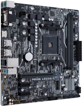 Материнская плата Socket AM4 ASUS PRIME A320M-K (A320) 2*DDR4 2*PCI-Ex1 1*PCI-Ex16 4*SATA 1*M.2 VGA HDMI mATX