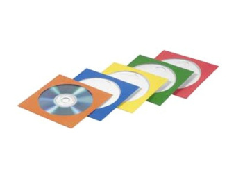 Конверты для CD HAMA бумажные цветные (100шт.)