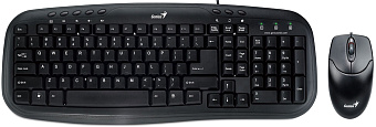 Комплект проводной (клавиатура+мышь) Genius Smart KM-170 Black