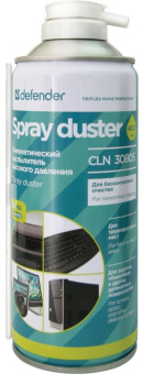 Сжатый воздух Defender CLN 30805 Optima - для чистки офисной техники (баллон - 400мл)