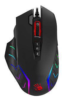 Мышь проводная A4Tech Bloody J95S STONE Black ACTIVATED 8000dpi Grey