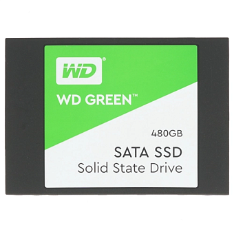Накопитель SSD SATA 480Gb WD Green (TLC, 545/545 Мбайт/сек)