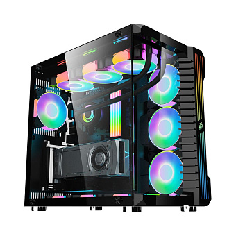 Корпус 1STPLAYER STEAMPUNK SP9 ATX Black