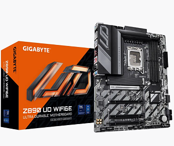 Материнская плата Socket-1851 Gigabyte Z890 UD WIFI6E (Z890) 4*DDR5 DP USB-C ATX