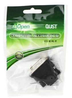 Кабель-переходник DVI (m) < - > HDMI (f), Aopen/Qust