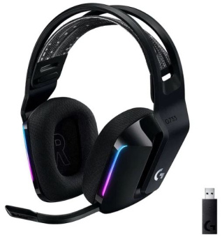 Наушники беспроводные Logitech Wireless Headset G733 LightSpeed RGB Gaming Black