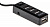 Концентратор USB-A - 4-port USB2.0, Buro BU-HUB4-0.5L-U2.0, черный