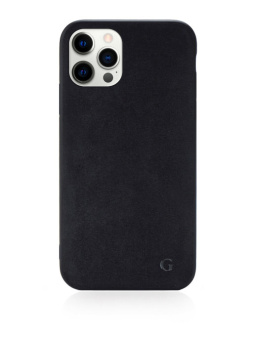 Чехол для смартфона Apple iPhone 12 Pro Max 6.7" - Gurdini Premium Alcantara Black