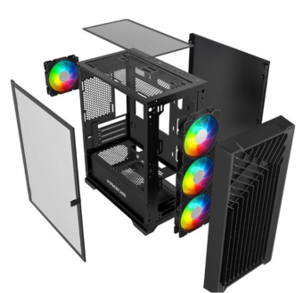 Корпус Powercase Mistral Micro X4B mATX Bllack