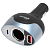Разветвитель автоприкуривателя Ritmix RM-12XQPD (1xSoc., 1*USB QC 3.0, 1*USB Type-C PD) чёрно-серый