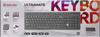 Клавиатура беспроводная Defender UltraMate SM-535 Slim Black