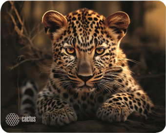 Коврик для мыши CACTUS [CS-MP-D06S] 250x200x3мм, Leopard